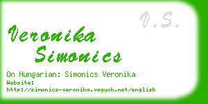 veronika simonics business card